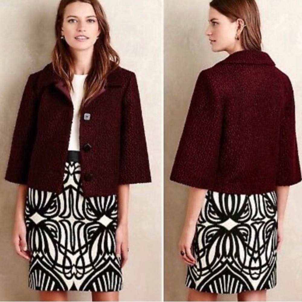 𝅺Anthropologie Raoul for Made in Kind Swing Jacket Coat Size 8P NWT - Picture 12 of 12